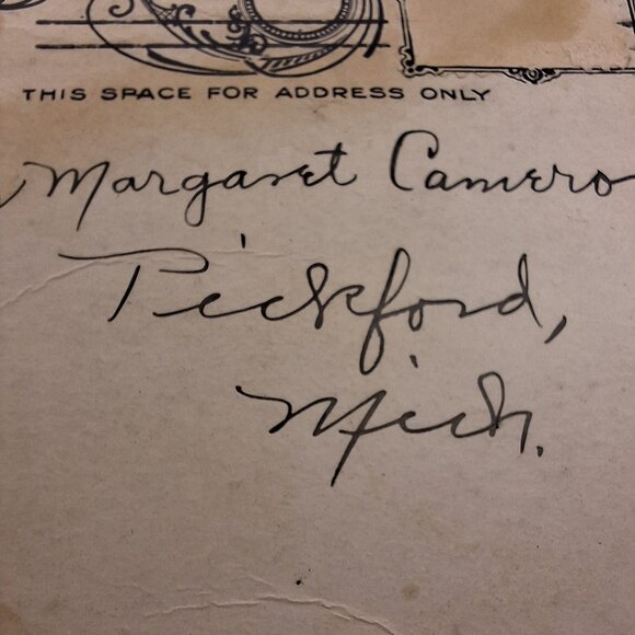 Loretto Academy Sault Ste Marie Michigan Antique Postcard Handwritten Soo Church - Picture 4 of 10